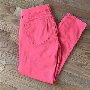 GAP Bright Coral Legging Jeans